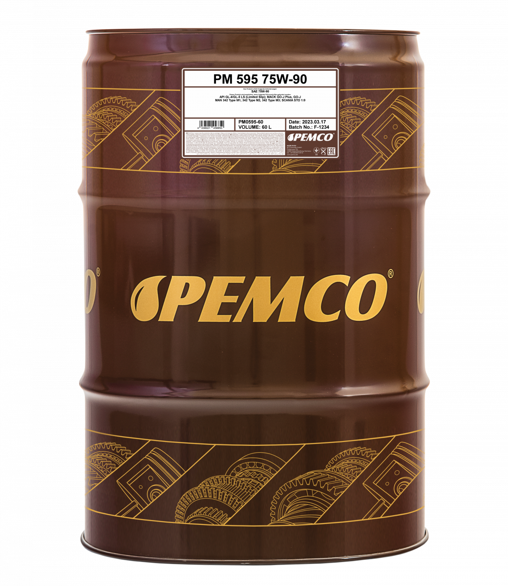 Масло трансмиссионное PEMCO 595 75W-90