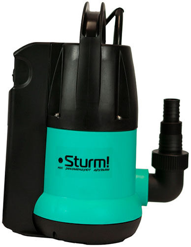 Насос дренажный Sturm 250 Вт, частицы до 5 мм, 116 л/мин, 7 м, встроенный поплавок (WP97025BF) 250 Вт частицы до 5 мм 11