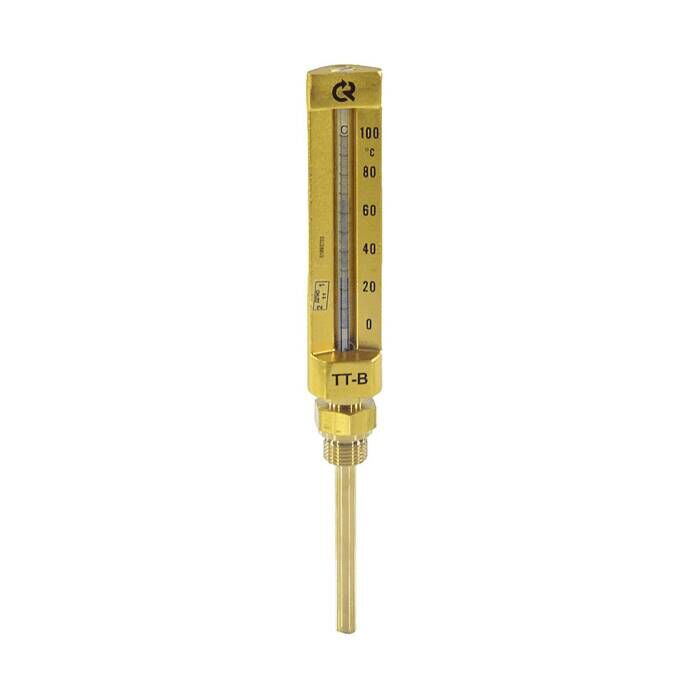 Термометр жидкостной ТТ-В-150 100С L=150 G1/2" прям вибр 150/150 Росма 00000007736