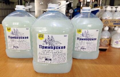 Крем-мыло жидкое антибактериальное Приморское «Первая цена» 5 кг