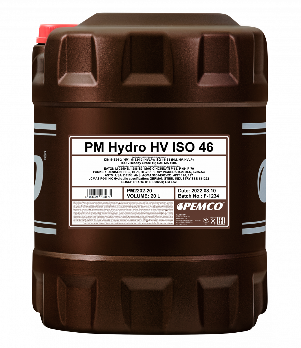 Масло гидравлическое PEMCO Hydro HV ISO 46