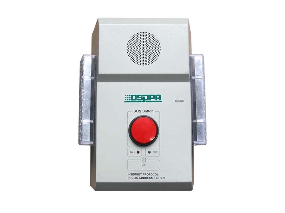 Оборудование системы звукового оповещения и музыкальной трансляции Настенный терминал экстренной связи Dsppa mag-6406