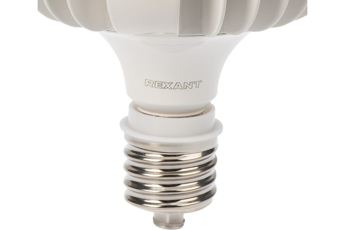 Лампа светодиодная высокомощная 100Вт E27 (+переходник E40) 9500Лм AC140~265В 6500K Rexant 9