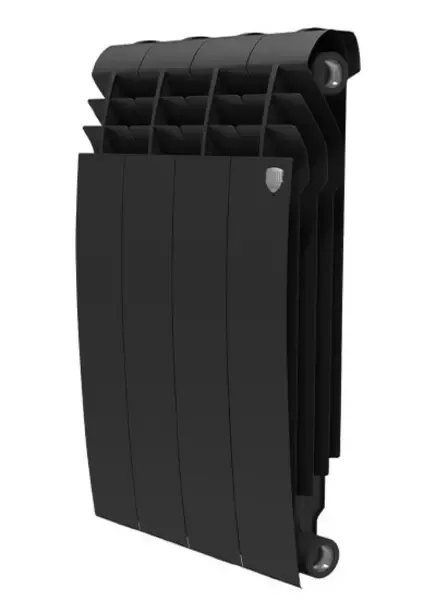 Радиатор биметаллический «Royal Thermo» BiLiner 350 4 секции Noir Sable