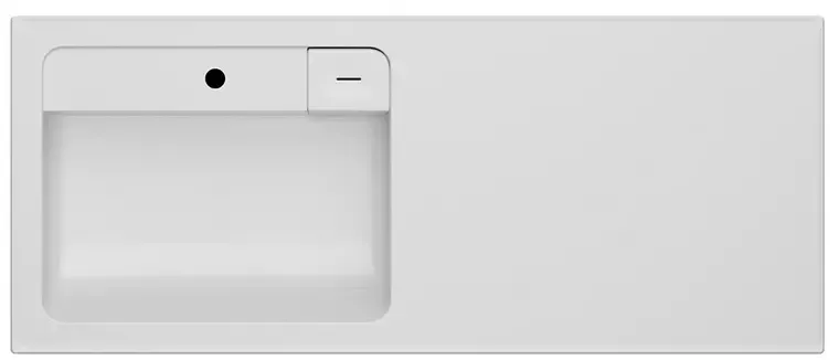 Раковина над стиральной машиной «Am.Pm» X-Joy 120/50 левая M85AWPL1201WG литьевой мрамор белая левая