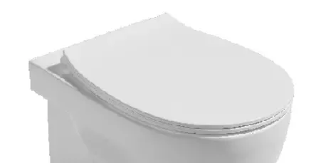 Сиденье для унитаза «Isvea» Absolute 40R80200I ультратонкое дюропласт с микролифтом белое