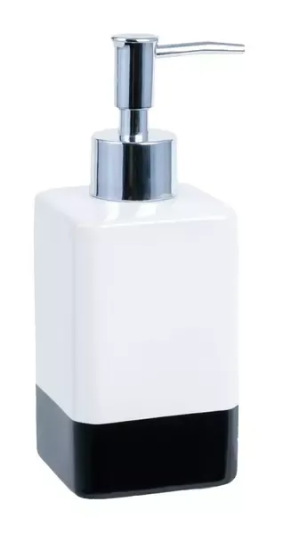 Дозатор для мыла «Fixsen» Text FX-230-1 на стол белый/чёрный