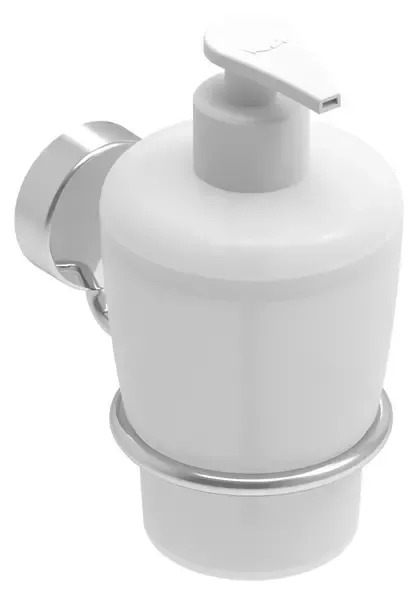 Дозатор для мыла «Koin» Simple SI506 на стену хром/белый