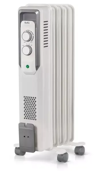 Масляный радиатор «Ballu» CUBE BOH/CB-07W 1500 (7 секций) с термостатом белый