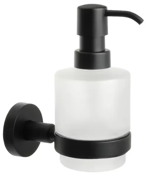 Дозатор для мыла «Fixsen» Comfort Black FX-86012 на стену чёрный матовый