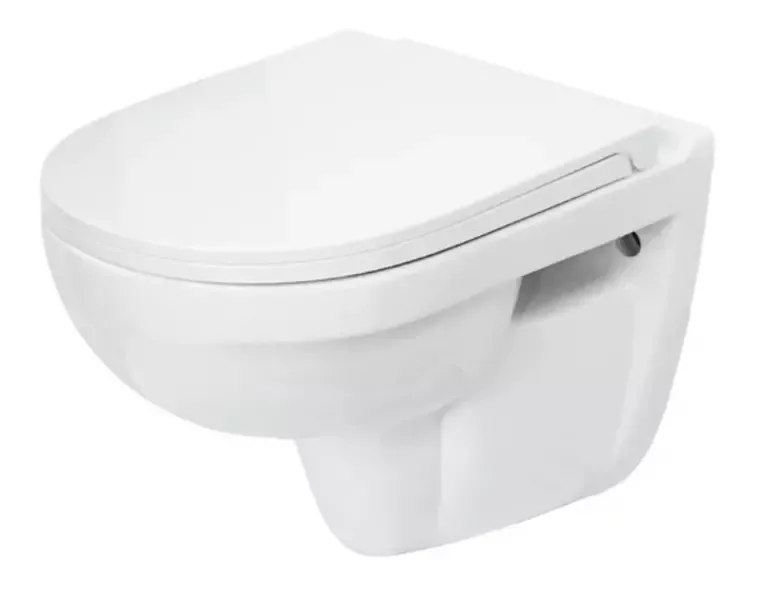 Подвесной унитаз «Sanita Luxe» Best WC.WH/Best/DM/WHT.G/S1 белый с сиденьем дюропласт с микролифтом белое