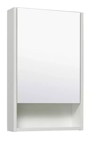 Зеркальный шкаф «Runo» Микра 40 без света белый правый