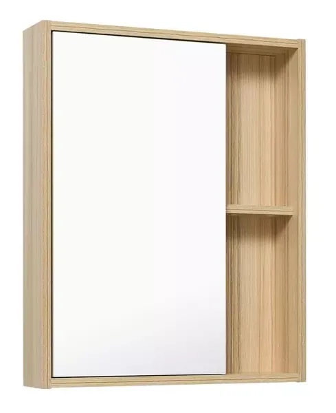 Зеркальный шкаф «Runo» Эко 52 без света лиственница универсальный