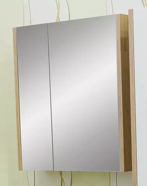 Зеркальный шкаф «Sanflor» Ларго 70 без света вяз швейцарский правый