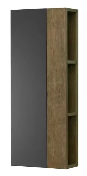 Подвесной шкаф «Aquaton» Терра 35 для зеркала подвесной антрацит/дуб Кантри универсальный