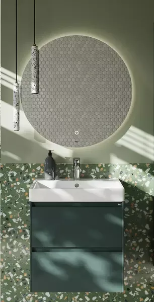 Мебель для ванной подвесная «Roca» Ona 60 зелёный матовый