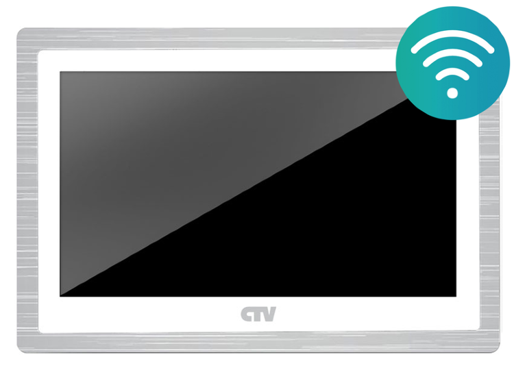 CTV-M5102AHD W Монитор видеодомофона с 10" сенсорным дисплеем, запись Full HD