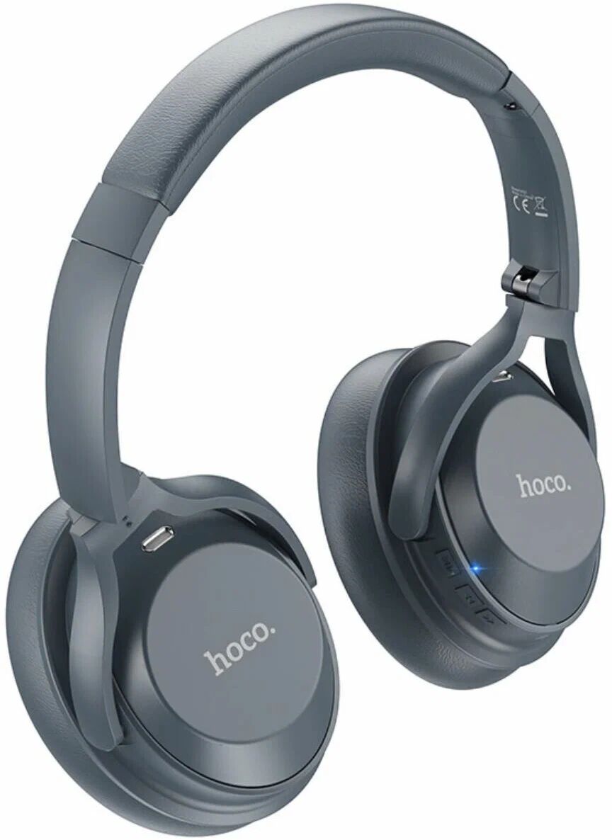 Гарнитура полноразмерная беспроводная Hoco W37 (Bluetooth 5.3,активное шумоподавление), чёрные 2