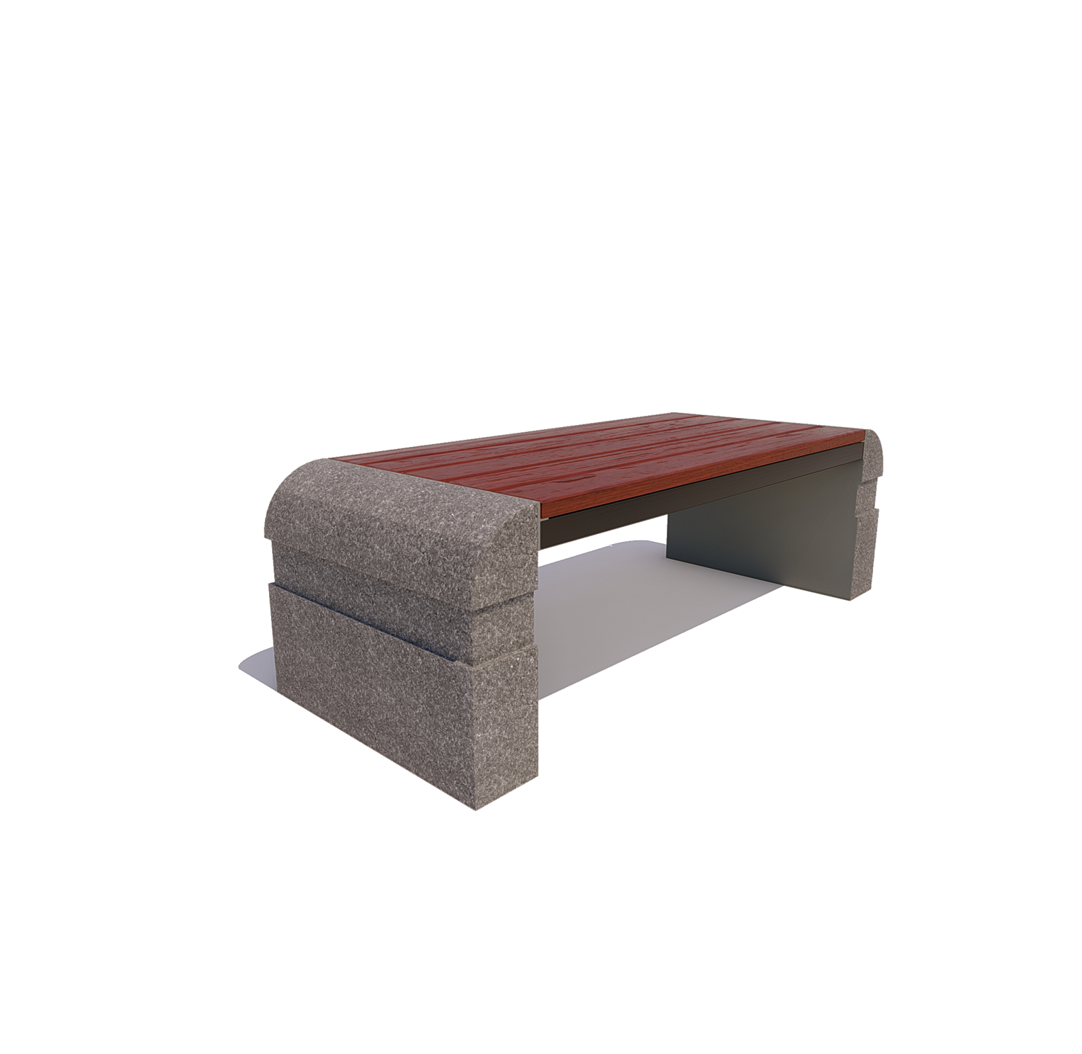 Скамейка с бетонным основанием «мурманск» (77150)