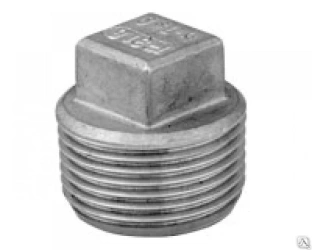 Заглушка с квадратной головкой нержавеющая [нр] AISI 304 DN50 (60.3 мм) 