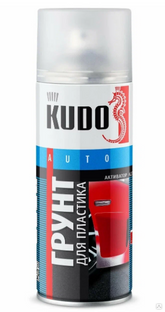 Грунт-эмаль KUDO KU-6000 для пластика прозрачный 