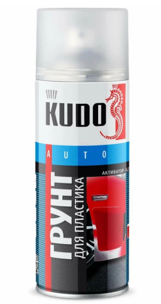 Грунт-эмаль KUDO KU-6000 для пластика прозрачный