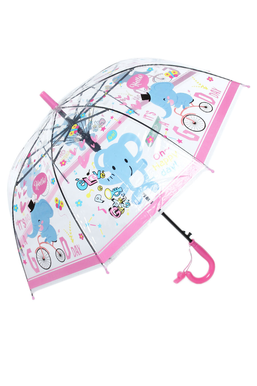 Зонт дет. Universal 117-5 полуавтомат трость (розовый)