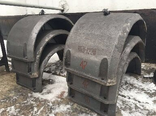 Утяжелитель для газопроводов и нефтепроводов чугунный кольцевой УЧК 377 мм 