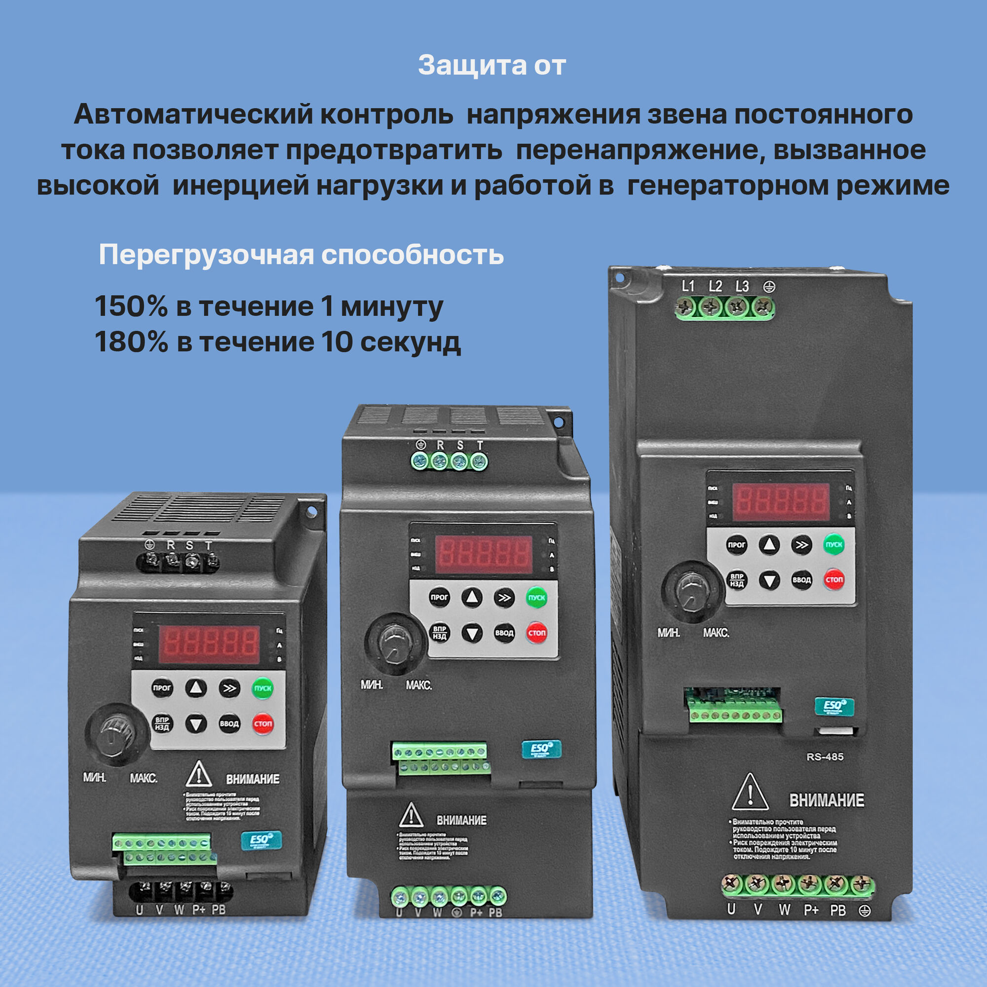 Частотный преобразователь ESQ 230-4T-1.5K (1.5 кВт, 380 В), цена в  Санкт-Петербурге от компании Optovent