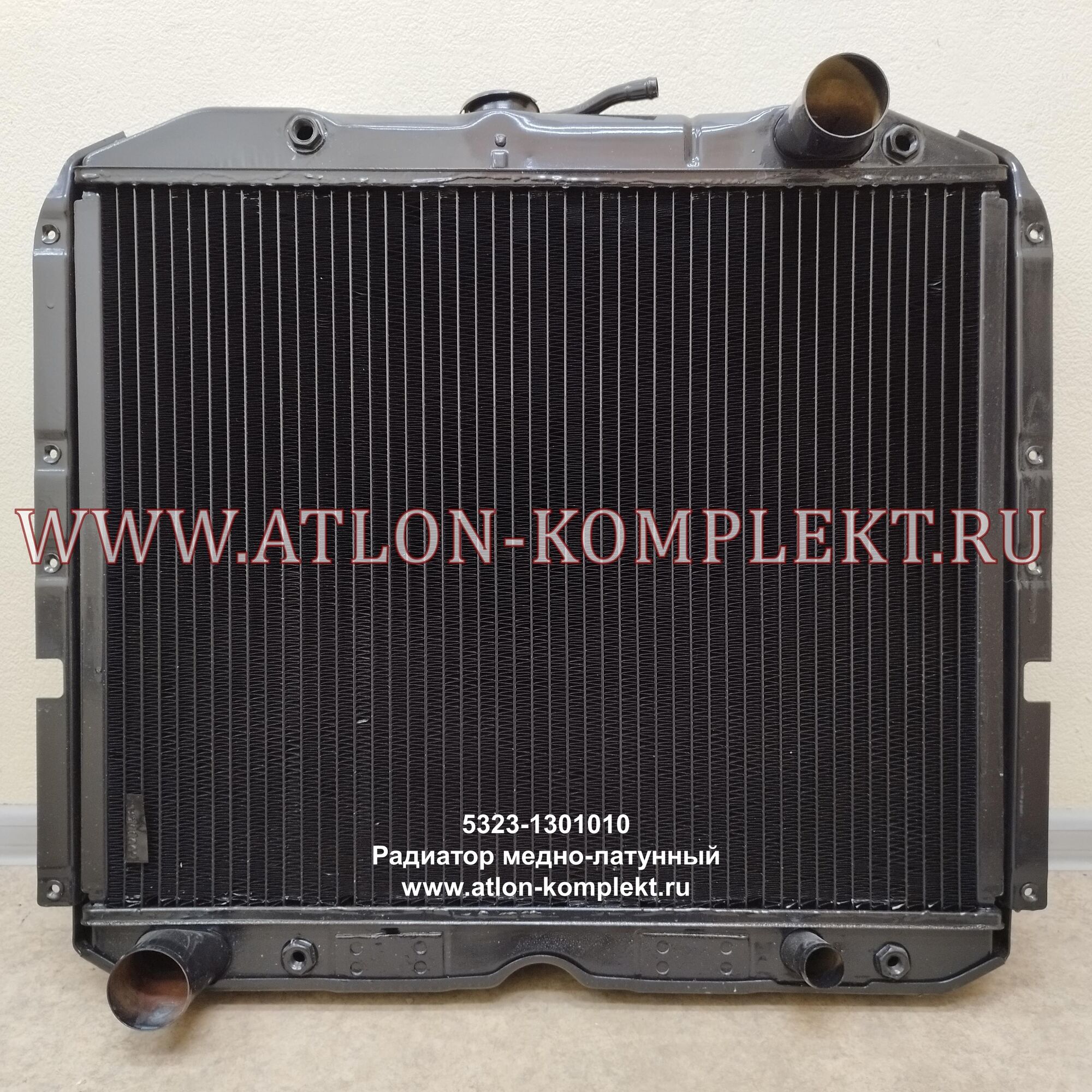 Радиатор УРАЛ-4320 УРАЛ-5323 с ДВС КАМАЗ-740 медный 5323-1301010 4-х рядный