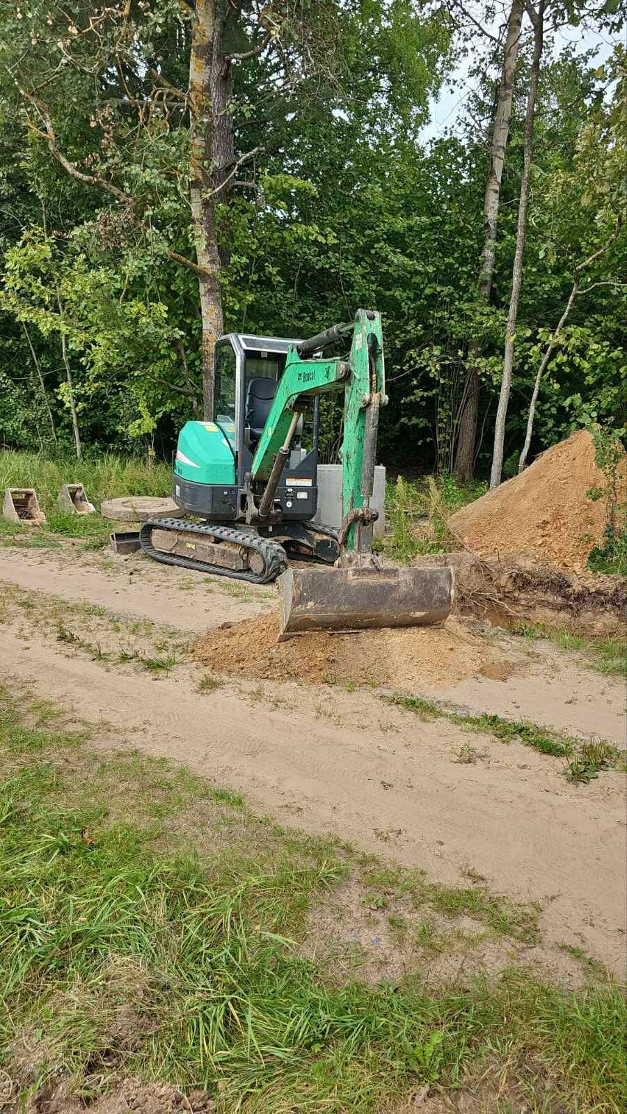 Аренда мини-экскаватора Bobcat E32 (выполнение земляных работ), цена от 60  бел. руб/ч в Могилеве от компании ИП 