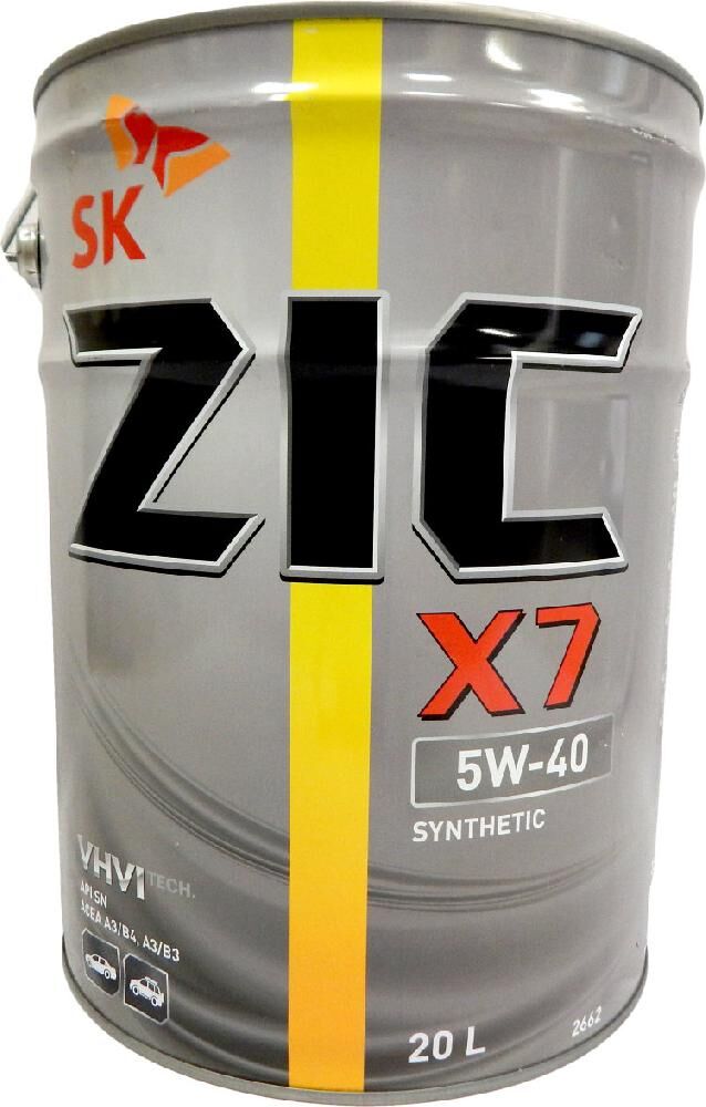 ZIC NEW X7 5w40 20 л (Масло моторное синтетическое)
