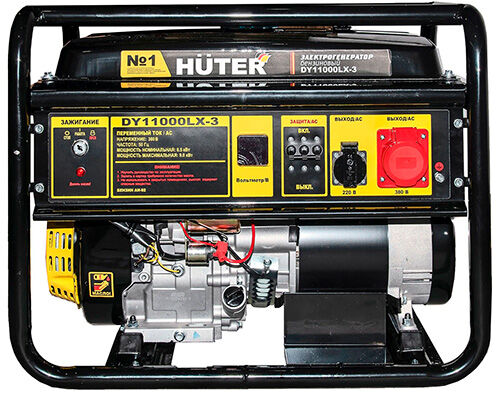 Электрогенератор Huter DY11000LX-3, электростартер, 380В DY11000LX-3 электростартер 380В