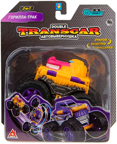 Машинка 1 Toy Transcar Double: Горилла-трак, 8 см, блистер Transcar Double: Горилла-трак 8 см блистер