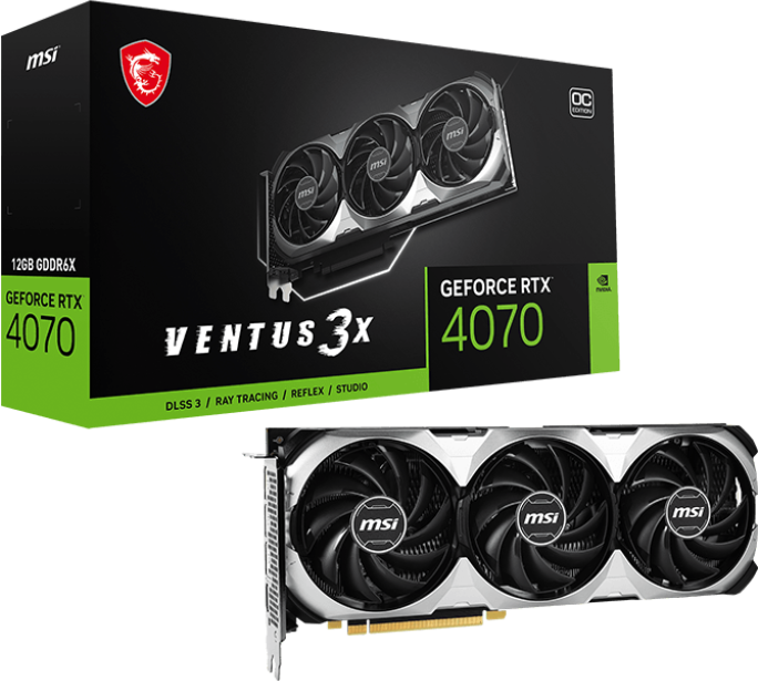 Видеокарта MSI GeForce RTX 4070 Super VENTUS 3X OC (602-V513-166S)