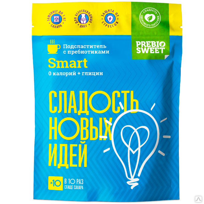 Smart 100. Смарт 100 подсластитель с пребиотиками 