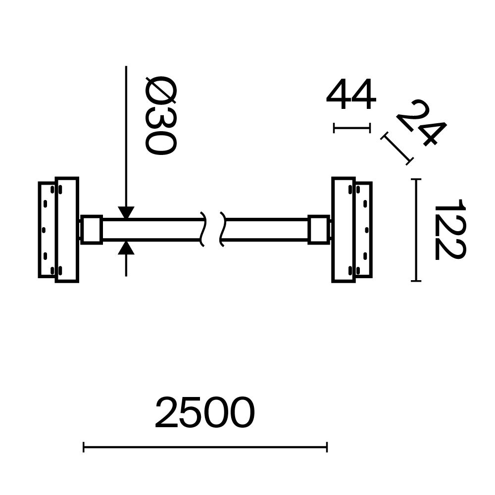 Трековый подвесной светильник Technical TR101-2-50W3K-B 3