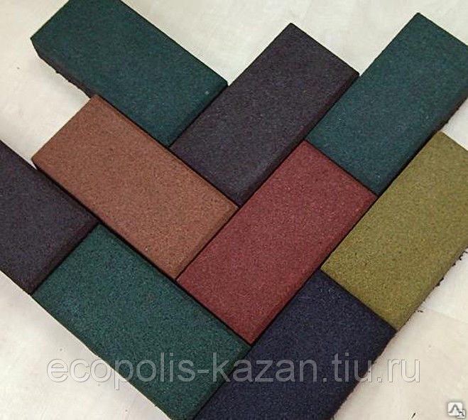 Резиновая брусчатка "Кирпич" купить за 1 500 руб./кв.м в Екатеринбурге ...