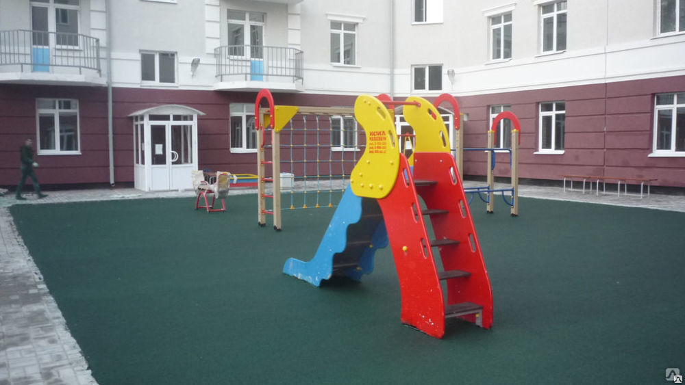 Детские площадки с резиновым покрытием