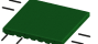 Коврик резиновый прямой 500х500х60 зеленый