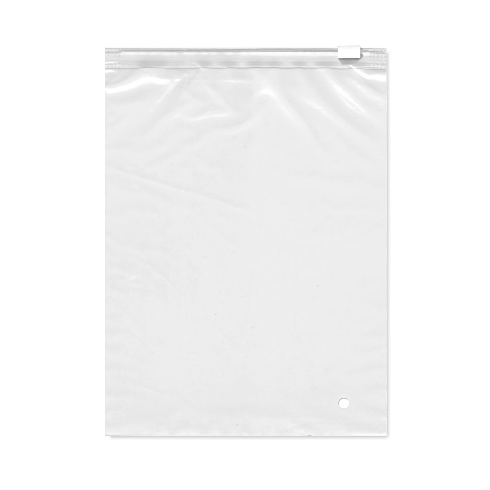 Зип-Лок пакет с бегунком (пакет-слайдер) 25х35 см, 60 мкм, прозрачный