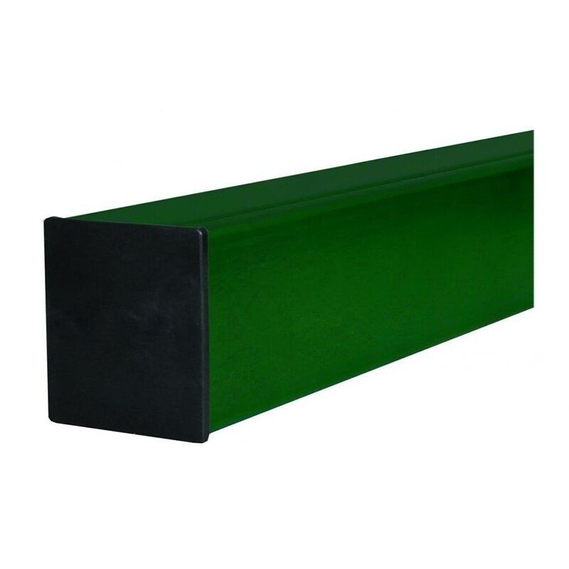 Столб заборный зеленый квадратный, 40x40 мм L=3 м