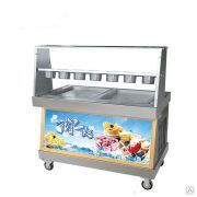 Фризер для ролл мороженого KCB-2Y (контейнеры, стол для топпингов, контроль температуры) (F) Foodatlas