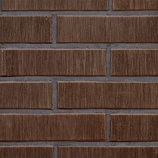 Облицовочный кирпич пустотелый Lode ASAIS BRUNIS коричневый штриховой 250x85x65