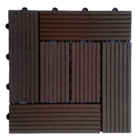 Садовый паркет древесно-композитный CM GARDEN CLASSIC Венге 300*300 мм (11 шт/упак)