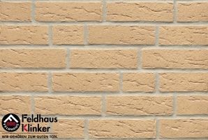 Фасадная клинкерная плитка ручной формовки Feldhaus Klinker R692 sintra crema