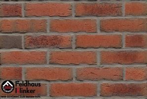 Фасадная клинкерная плитка ручной формовки Feldhaus Klinker R698 sintra terracotta bario