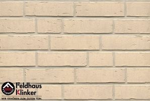 Фасадная клинкерная плитка ручной формовки Feldhaus Klinker R763 vascu perla