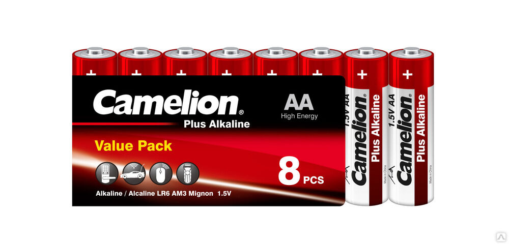 Camelion Plus Alkaline SP8 LR6 (LR6-SP8, батарейка,1.5В) CAMELION