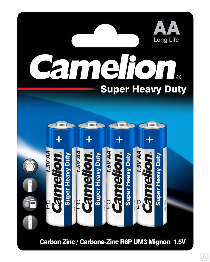 Camelion R 6 Blue BL-4 (R6P-BP4B, батарейка,1.5В) CAMELION